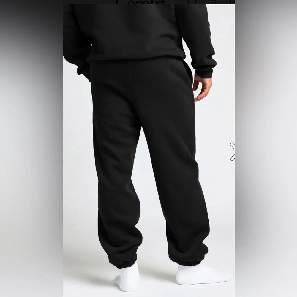 COMFRT Signature Sweatpants in Onyx Black Size 2XL Gorpcore Fleece Lounge